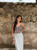 Pista Rapid Print Cotton Crop Top