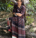 Black Ajrakh Putai Modal Dupatta