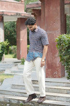 Indigo Butta Cotton Shirt