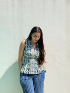Indigo Dabu Katha Co-Ord Set